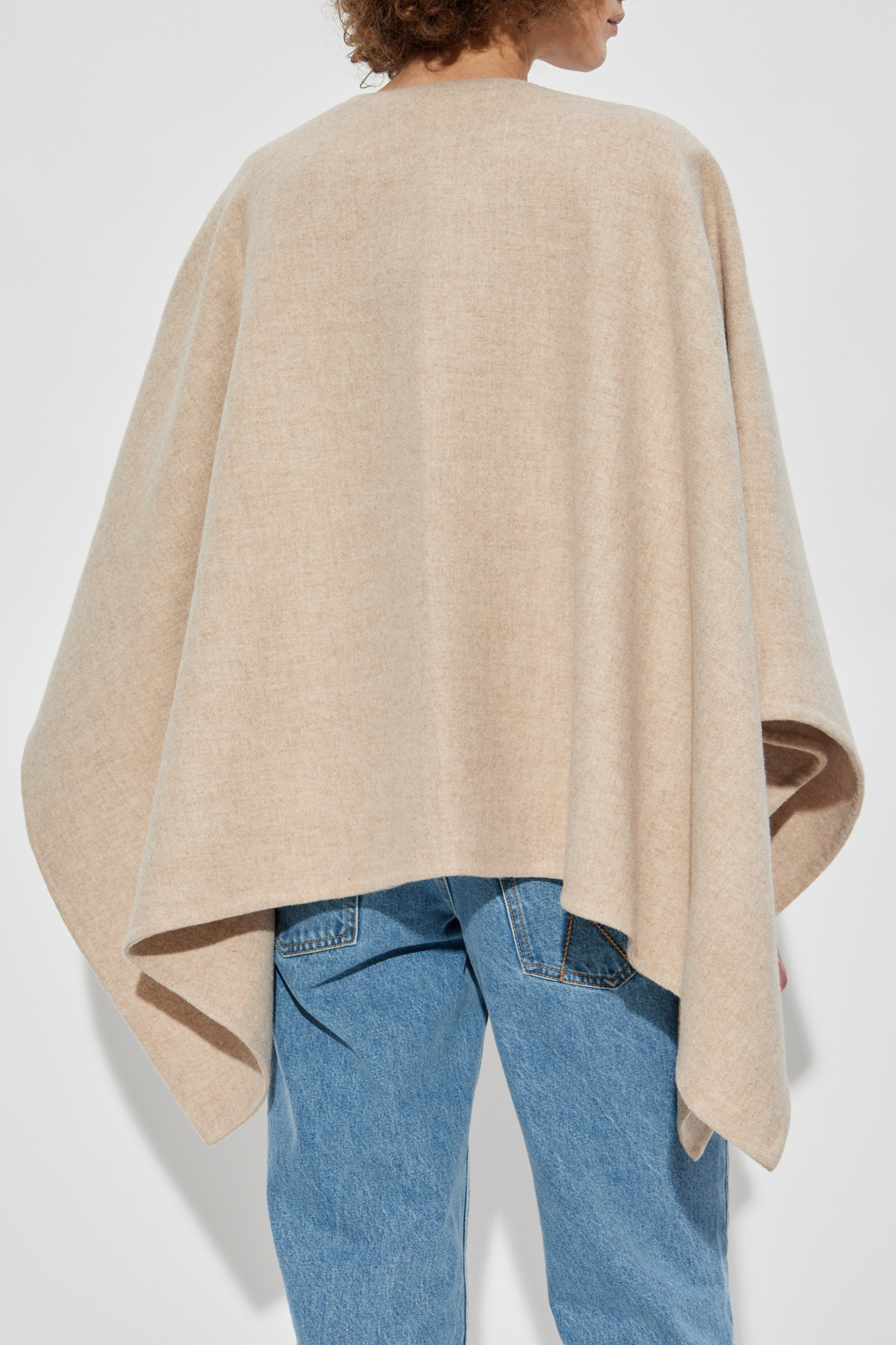 スカーフ Max Mara SERRA - Alpaca and wool poncho Beige Poncho 'Serra' Max Mara - Vitkac AS